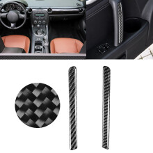 2 Stück Kohlefaser-Innenraum-Türarmlehnenabdeckung passend für Mazda MX-5 NC 2009–2015