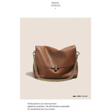 (caramel colour)2025 New Premium Chain Messenger Bag Women Genuine Leather Large Handbag