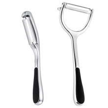 Utensílio essencial para cozinhar em casa: descascador em aço inoxidável 304 de qualidade alimentar, design ergonômico antiderrapante para uso