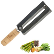 Zuckerrohrschäler mit scharfen Klingen aus Kohlenstoffstahl, rutschfestem Holzgriff für bequemen Halt, schnelles und einfaches Schälen, perfekt
