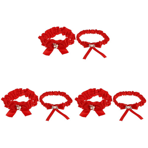 3 Sets Strumpfbänder -Beinschmuck Oberschenkelbänder 1