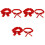 3 Sets Strumpfbänder -Beinschmuck Oberschenkelbänder 3
