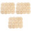 Pack Monats Holzspäne Karten Baby 4