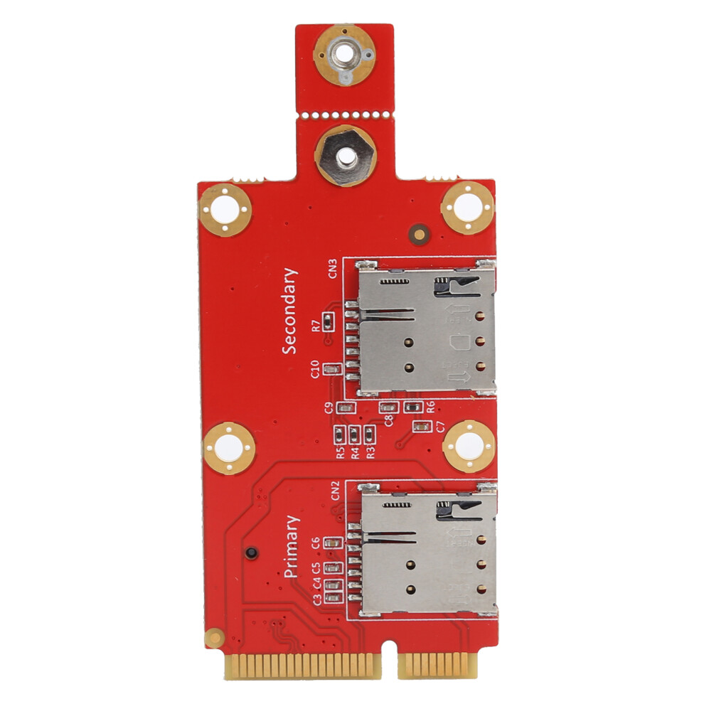 M.2 To Mini Pcie Adapter With 2 Nano Sim Card Slots Metal Body Screwdriver Kit 6951359489814