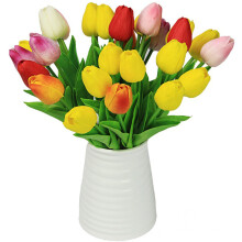Künstliche Mit Echtem Touch Für Hochzeit, Zuhause, Garten (Rot)