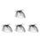 4 Pretty Haarspeld Sluier Bruid Decor 6