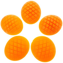 25 Lebensnahe Mangoscheiben Künstliche Früchte