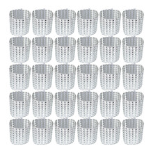 60 Mit 8 Reihen Strass, Silber