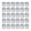 60 Mit 8 Reihen Strass, Silber 1