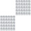 60 Mit 8 Reihen Strass, Silber 3