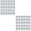 60 Mit 8 Reihen Strass, Silber 6