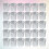 60 Mit 8 Reihen Strass, Silber 9