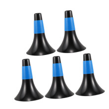 Agility Cones 5-Piece Set Plastic Marker Barriers For Soccer And Basketball Drills Field Marking And Football Drill Gear