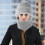 gorro para mujer con bufanda y máscara térmica para 4