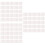 75 Pcs Square Cardboard Cake Box Pads 4 Inches White 8