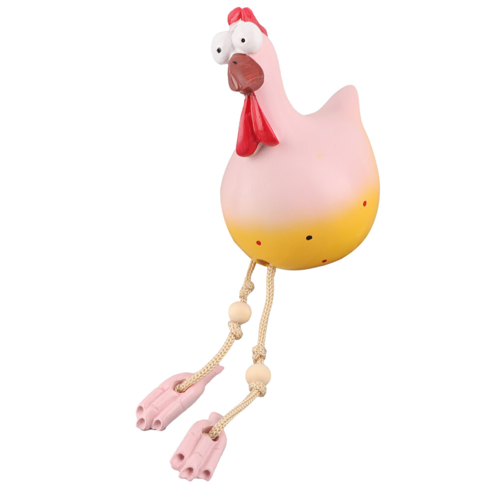 Resin & Ceramic Chicken Garden Ornament, 13cm x 25cm Decorative Figurine-image-OPC-PMTT78S-NEW