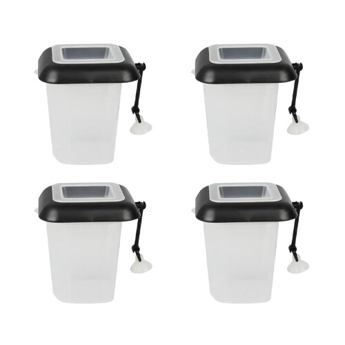 4 Kunststoff Fischfutterautomat Für Aquarium 2
