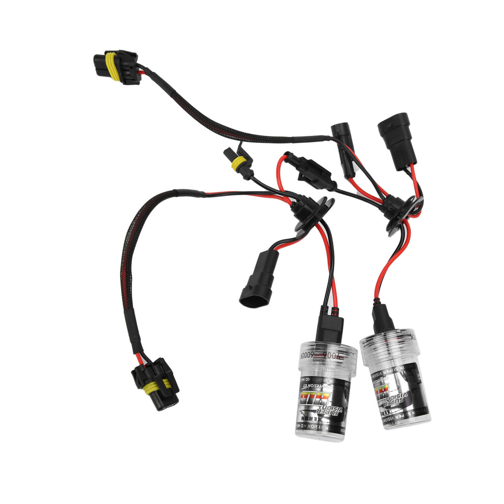 6000K 35W Hid Headlight Bulb For 12V Vehicles, 9006 Socket White 8281359501710