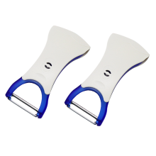 Perfektes Schälen, robustes Küchengerät, ultrascharfe Edelstahlklinge, ergonomischer Griff für einfache Handhabung, austauschbare Klingen,