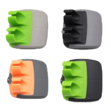 Gemüseschäler mit rostfreier Edelstahlklinge, komfortablem Gummigriff für die Finger, Mehrklingen-Design für einfaches Schälen,