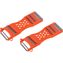 Utensílio de cozinha multifuncional portátil, com lâminas micro afiadas, ideal para frutas e legumes. Fácil de usar, com lâmina em aço