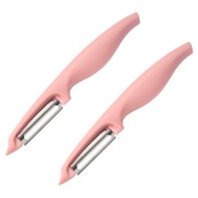 Descascador de legumes sem esforço, lâminas de aço inoxidável, utensílio de cozinha, próprio para lava-louças, design ergonômico para