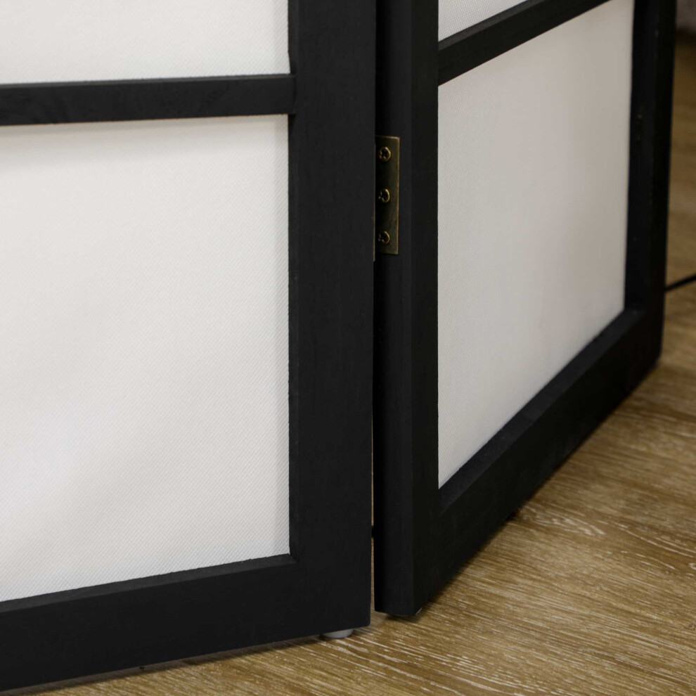 Room Divider White HOMCOM 3 Panel Wooden Folding Privacy Screen Freestanding Wall Partition for Bedroom-image-OPC-PMTTJSZ-NEW