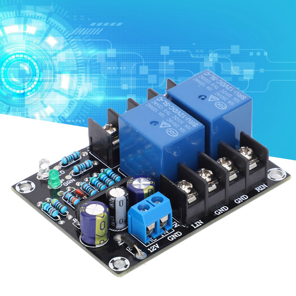 Ac12-15V Dual Channel Speaker Protection Module With Upc1237 & Delay Feature 4011359507078