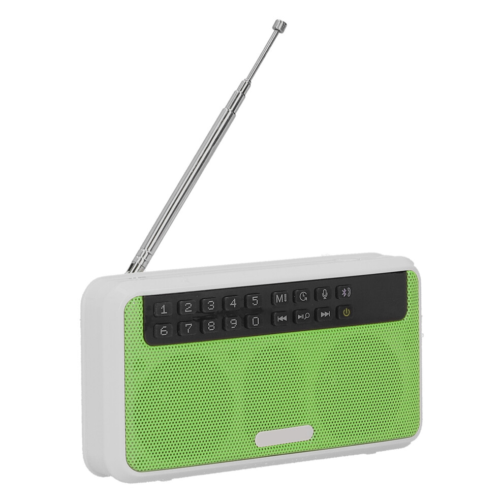 E500 Portable Bluetooth Speaker 3W, 1500Mah, With Flashlight Green 4961359508264
