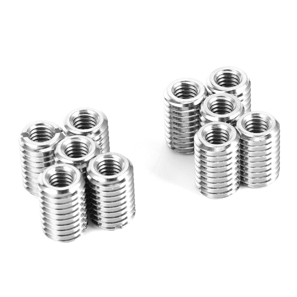 10Pcs Thread Repair Insert Nut Kit M6x1.0 M10x1.5 Stainless Steel 8441359509585