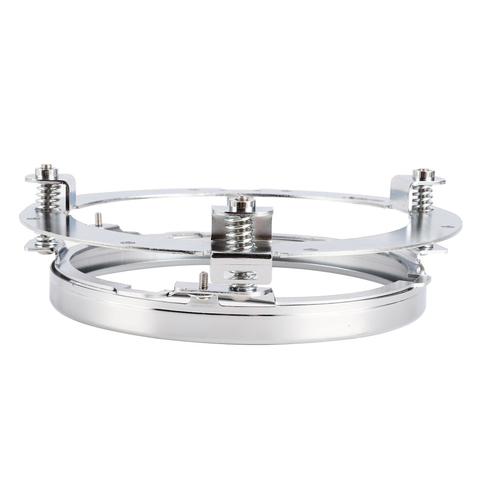 Jeep Wrangler Jk Headlight Mounting Bracket 7In Round Holder Fixing Base Silver 8771359511135