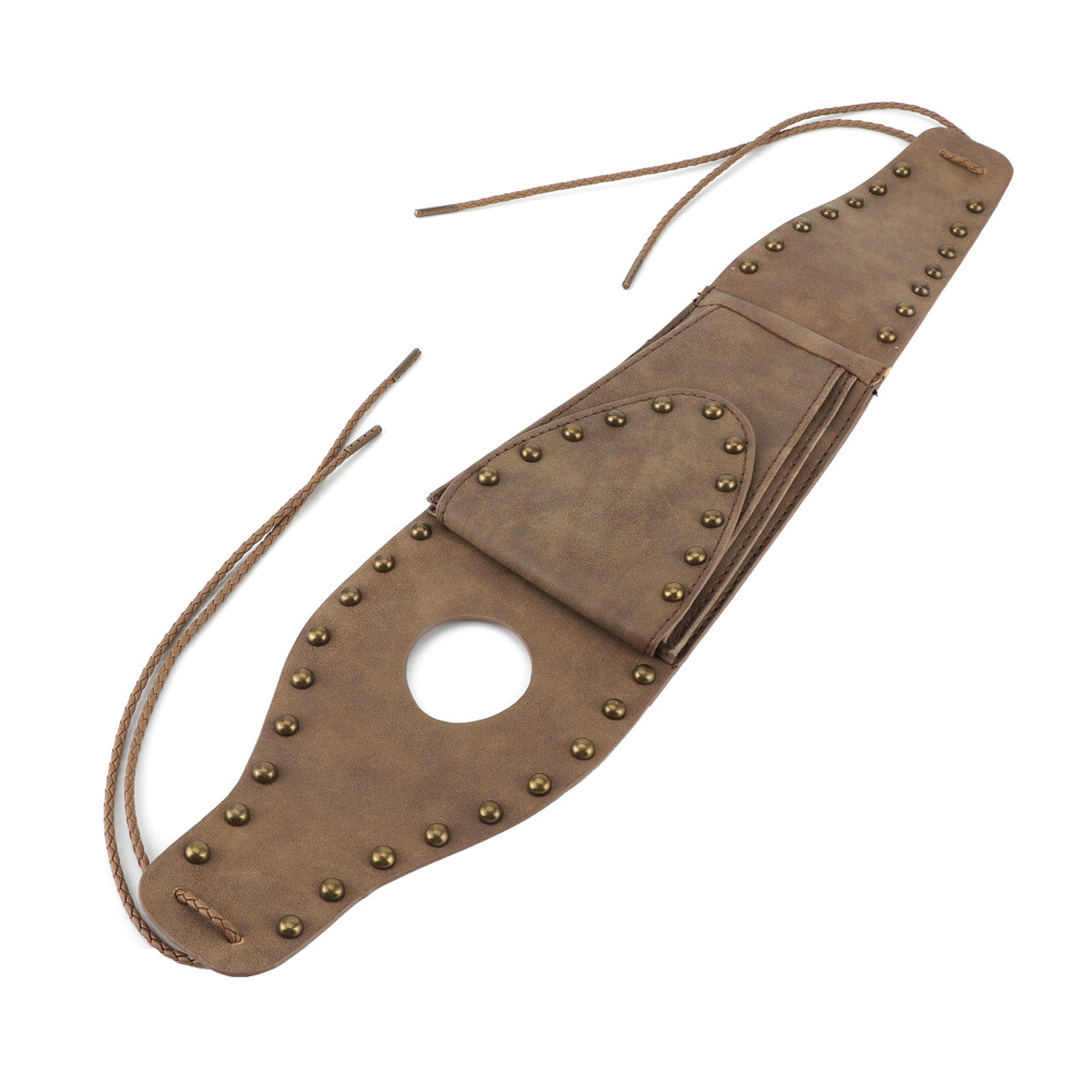Motorcycle Fuel Tank Cover Bag For Xl 883 1200 48Bronze Rivet Pu Leather 9461359511646