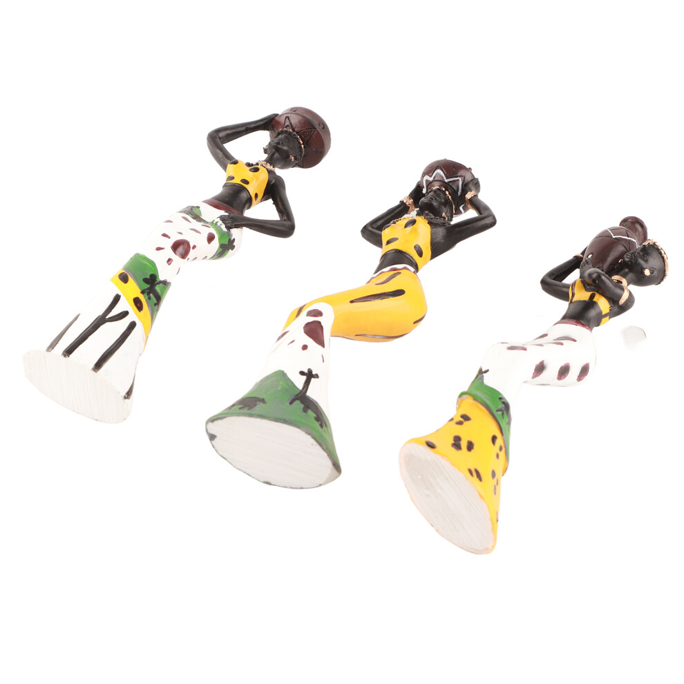 African Woman Resin Sculpture - 19cm Desktop Figurine Gift-image-OPC-PMTTNPG-NEW