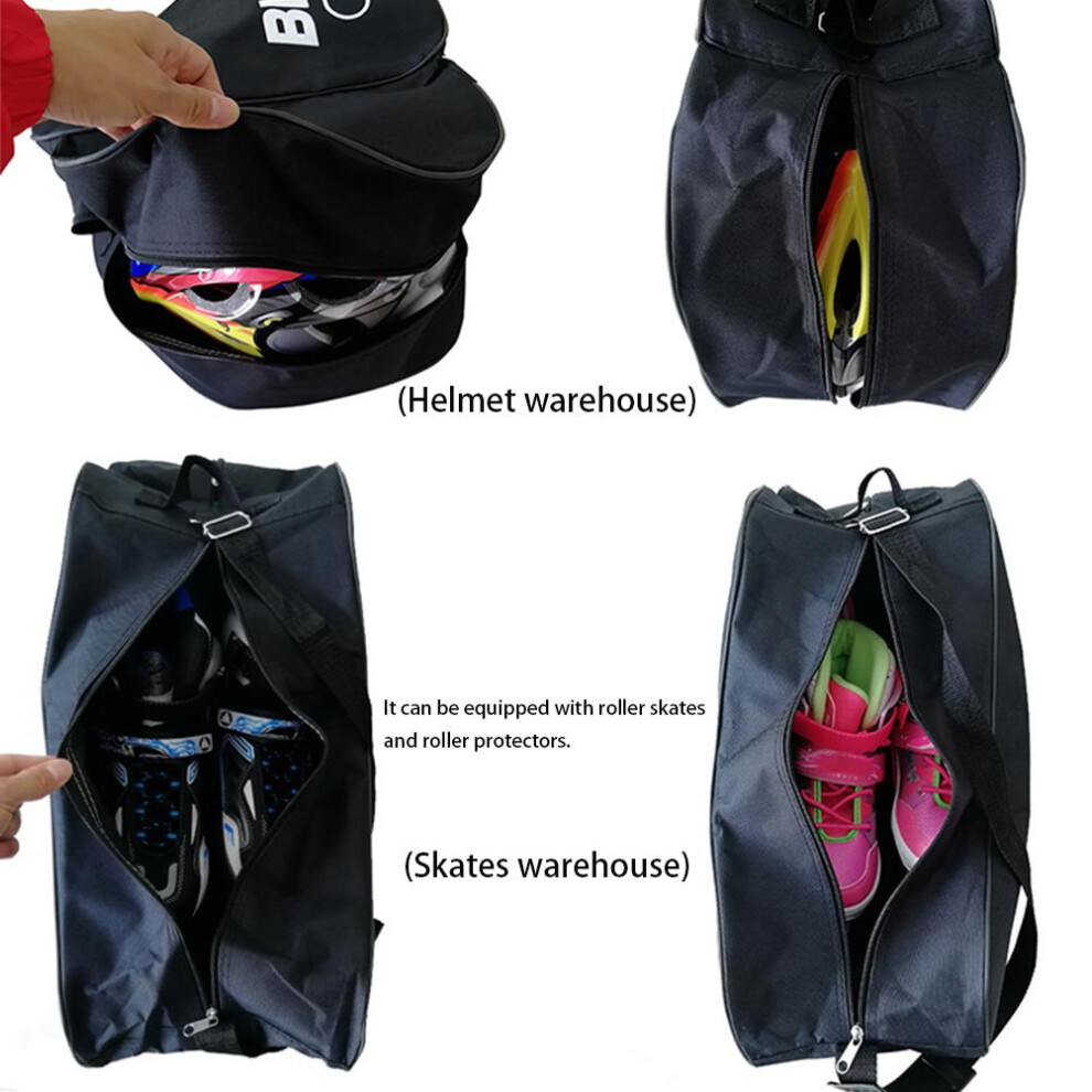 Portable Ice Skate & Roller Skate Bag for Kids & Adults â Breathable, Adjustable Strap-image-OPC-PMTTNWN-NEW