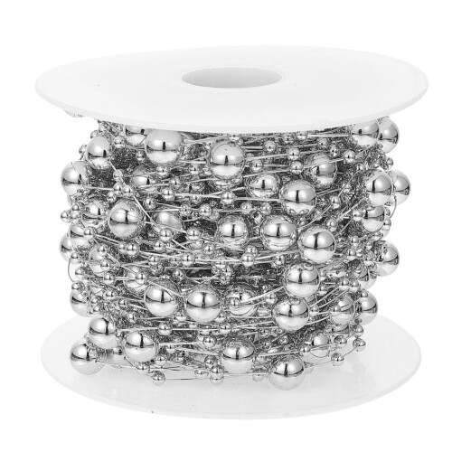 1Rol Hanging Beads Chain Plastic Voor Xmas En Wedding 2