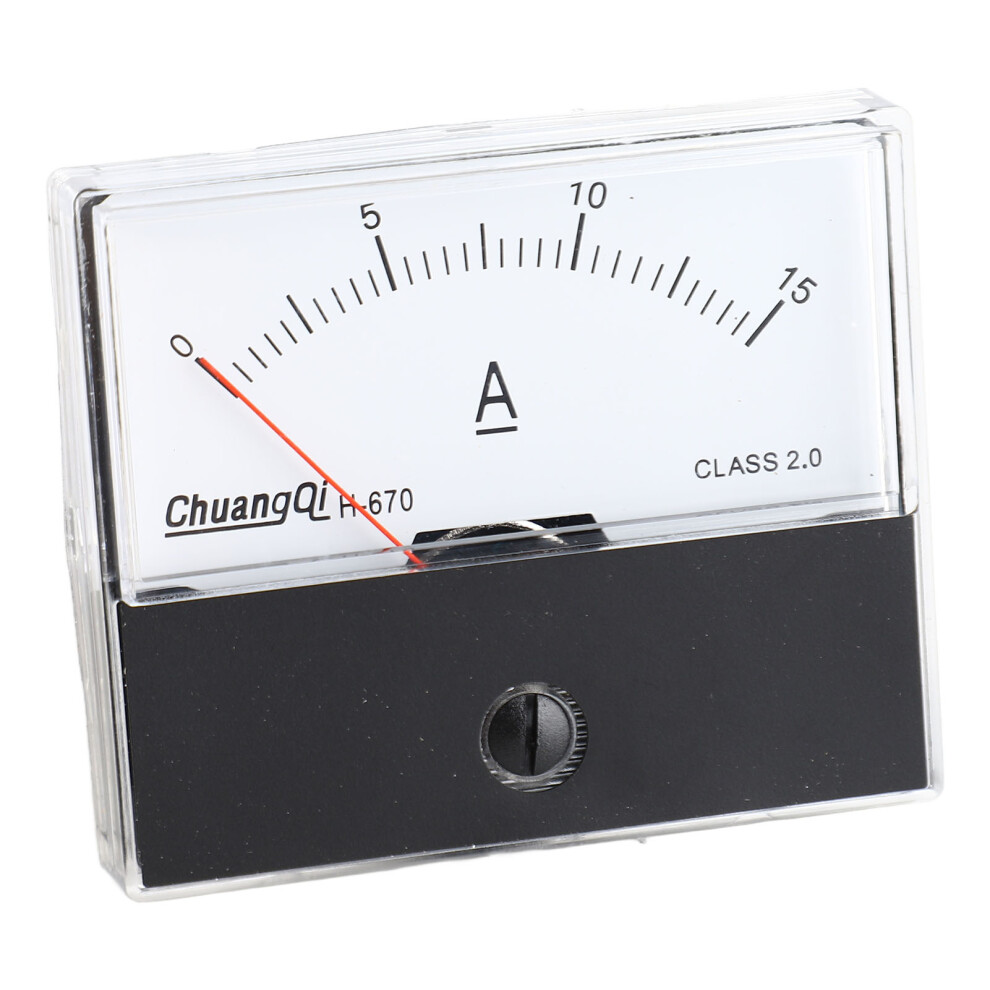 0-15A Analog Ammeter Panel Meter Dc Class 2.0 Accuracy Amp Gauge Measurement 4641359513351