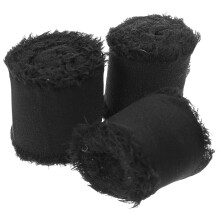 Mlins 3 Diy Kopfschmuck Bänder Für Blumensträuße Schwarz