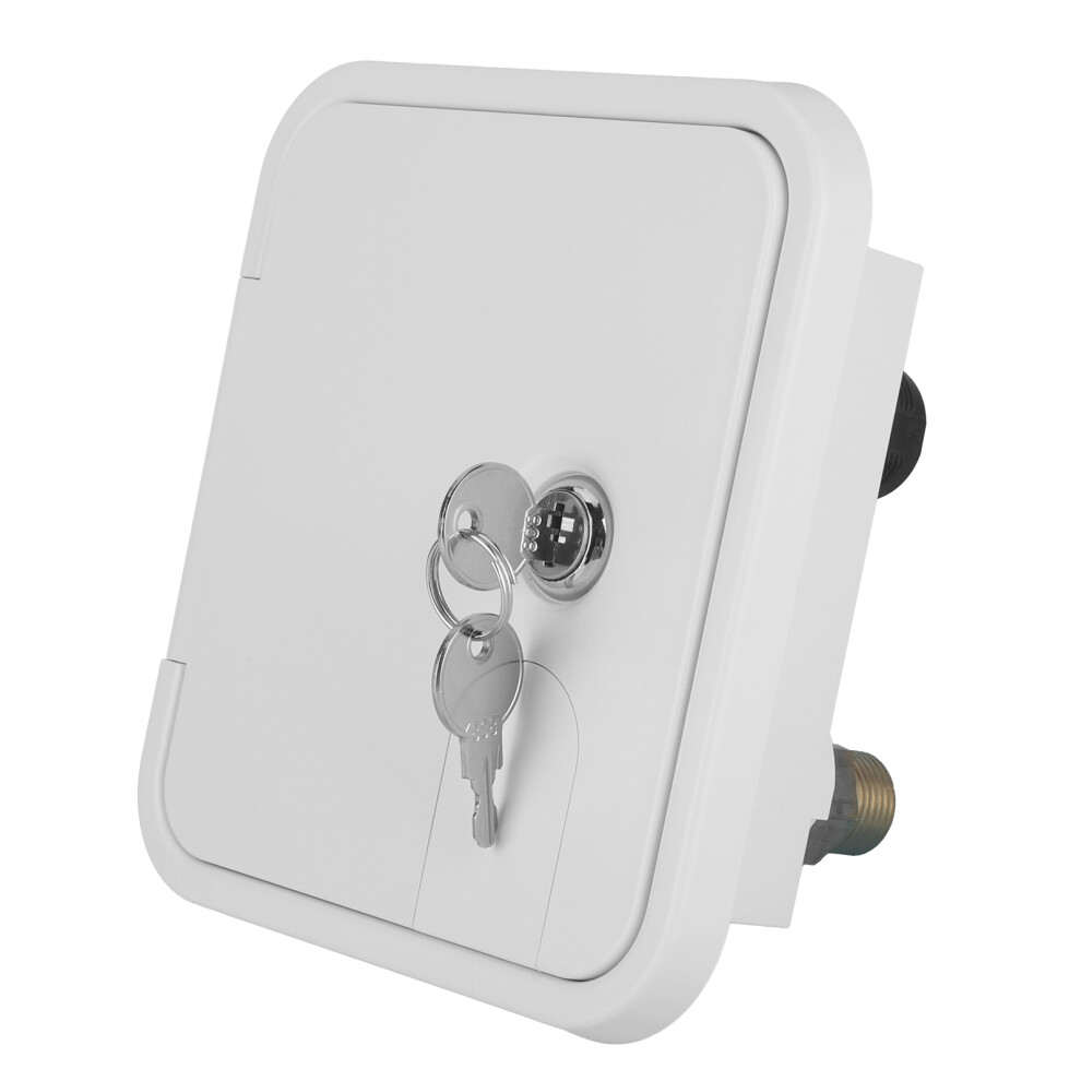 Square Rv Water Inlet Port With Cigar Lighter, 6.55X6in 7891359515931