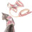 AntiLost Pink Check Cat Harness with 1.0cm Leash, Adjustable, Escape-Proof 13