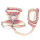 AntiLost Pink Check Cat Harness with 1.0cm Leash, Adjustable, Escape-Proof 2