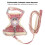 AntiLost Pink Check Cat Harness with 1.0cm Leash, Adjustable, Escape-Proof 12