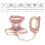 AntiLost Pink Check Cat Harness with 1.0cm Leash, Adjustable, Escape-Proof 9