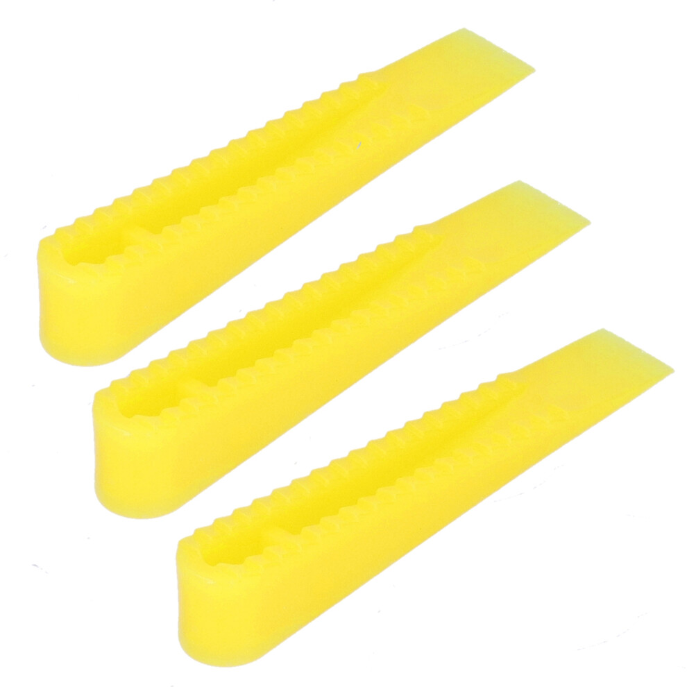 100Pcs Tile Wedges Leveling System Ceramic Floor Construction Tools Yellow 3301359519791