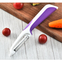 Conjunto de descascador de legumes multifuncional com cabo ergonômico, lâminas de aço inoxidável para fácil limpeza e armazenamento, descascador