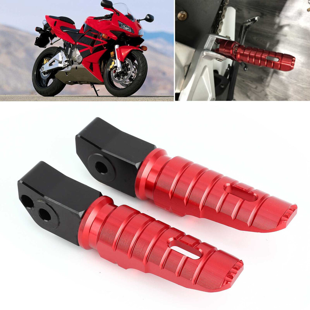 Motorcycle Rear Foot Pegs For Honda Cb125r Cb250r Cb300r Cbr250rr Fitment Red 8161359521201