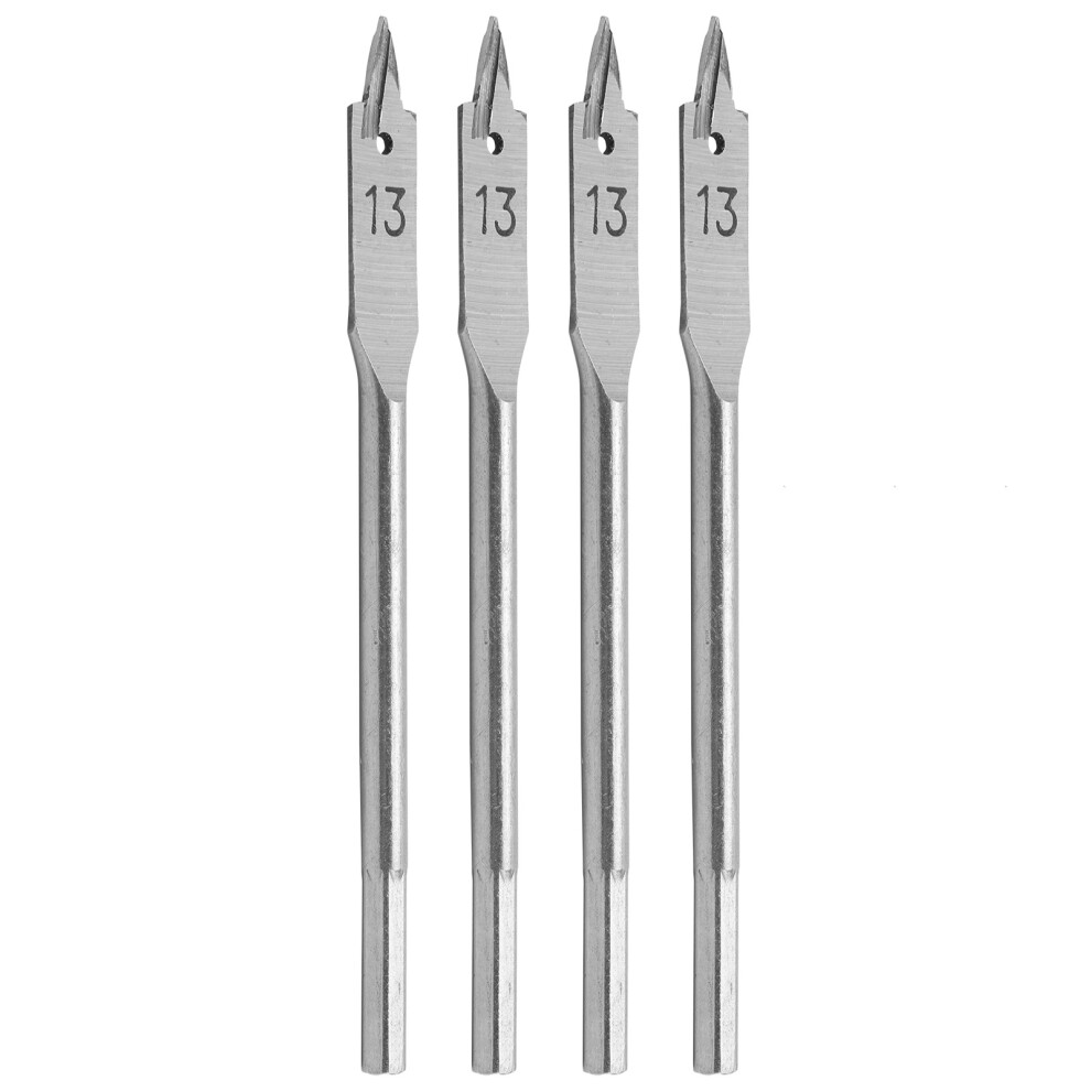 4Pcs High Carbon Steel Spade Drill Bit Set, 13Mm Opening 4391359522982