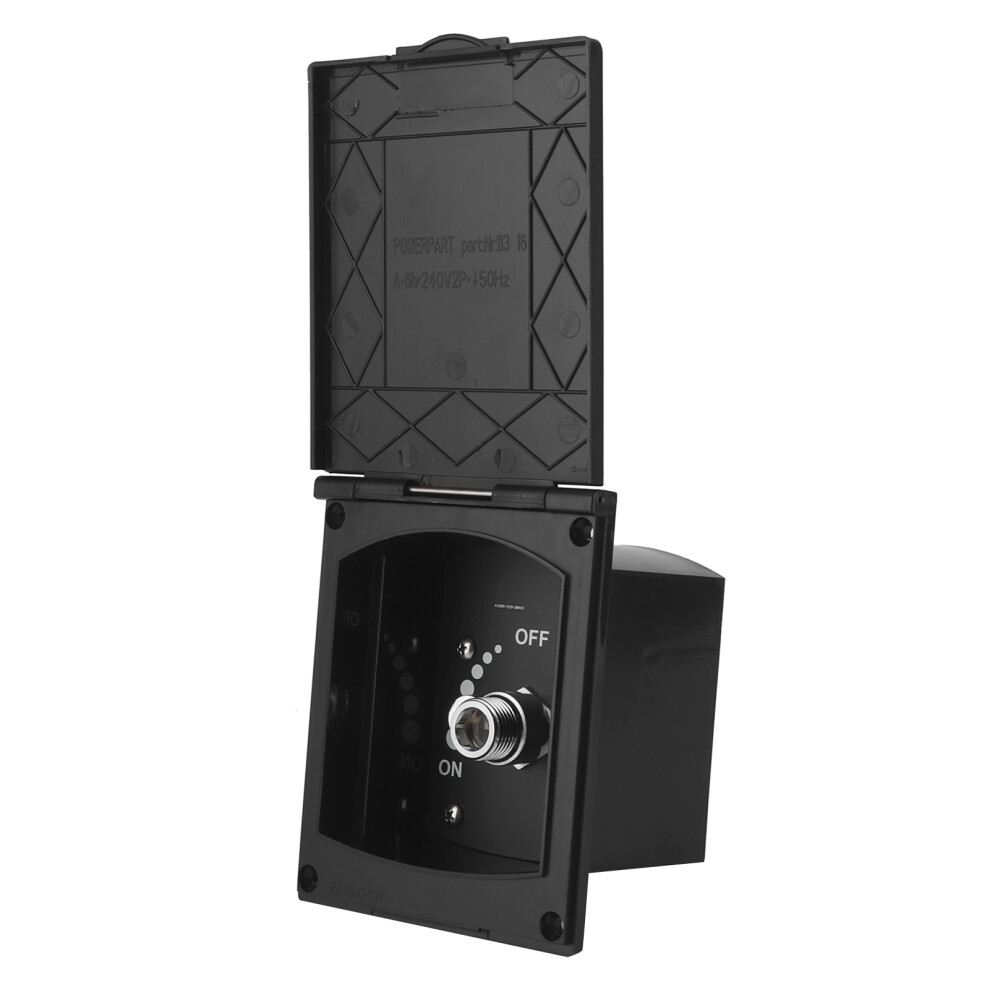 Rv Boat Motorhome 1/2In Exterior Shower Box Inlet Outlet Without Shower Hose 4081359523347