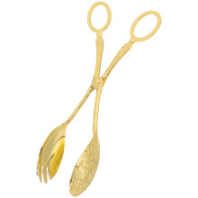 2pcs Aluminum Alloy Food Tongs for Kitchen Barbecue Steak Bread
