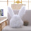 Bunny Cap Dierenmuts Pluchen Konijnenmuts Oren Wit 10
