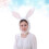 Bunny Cap Dierenmuts Pluchen Konijnenmuts Oren Wit 4